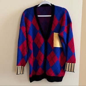 Colorful Argyle Sweater 🚦